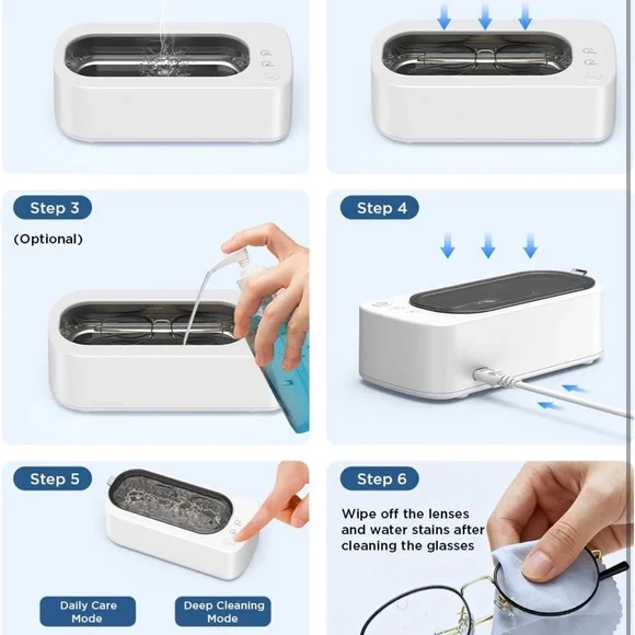 Sleek White Ultrasonic Jewelry Cleaner - Picture 8 of 9